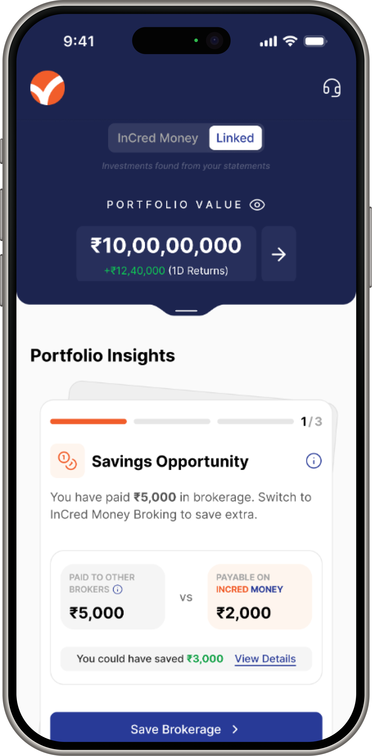 InCred Money app portfolio